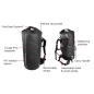 Preview: OverBoard wasserdichter Packsack 60 Lit schwarz