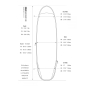 Preview: ROAM Boardbag Surfboard Daylight Funboard 7.0