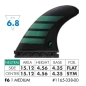 Preview: FUTURES Thruster Fin Set F6 Alpha MEDIUM