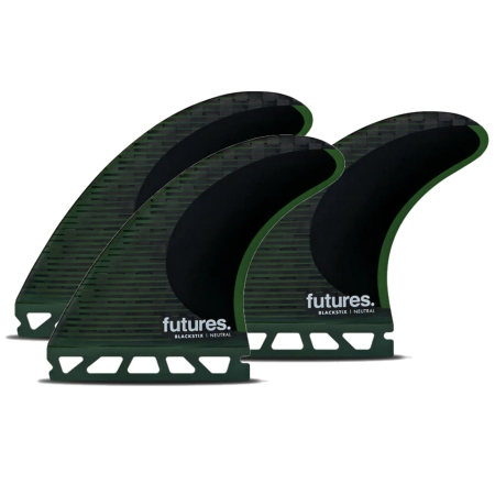 FUTURES Thruster Fin Set F8 Blackstix neutral L