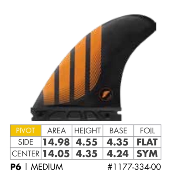 FUTURES Thruster Fin Set P6 Alpha MEDIUM