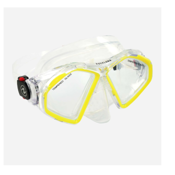 Schnorchelbrille Aqualung Hawkeye Transparent/Gelb